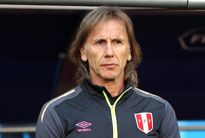 Ricardo Gareca, manager of Peru. Elsa / Getty Images