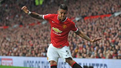 Marcos Rojo: Benefited from Louis van Gaal’s obsessive demand for left-footers when he signed the Argentine. A competitive player has done respectably but needs a regular partner. (Photo: Paul Ellis / AFP)