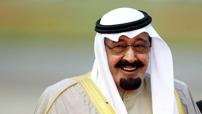 King Abdullah at Heathrow Airport in west London. Dylan Martinez / Reuters