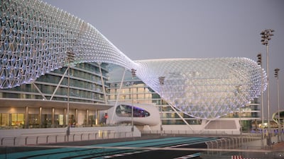 A handout photo of Yas Viceroy Abu Dhabi hotel in Yas Island, Abu Dhabi (Courtesy: Yas Viceroy Abu Dhabi) *** Local Caption *** al23no-f1-yasviceroy.jpg