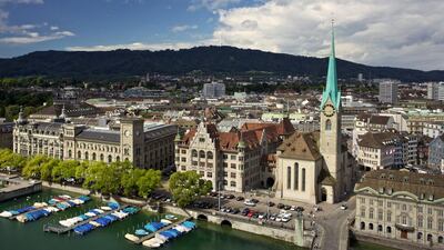 2nd: Zurich, Switzerland. Zurich was also ranked joint second for safety along with Bern and Helsinki. Luxembourg was top for safety. Gianluca Colla/Bloomberg