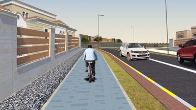 Road improvements and other works are taking place in Abu Dhabi's outer suburbs. Abu Dhabi Municipality