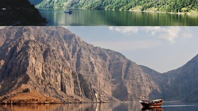 3. Swap the fjords of Norway, top, with a much cheaper cruise of the Musandam peninsula, bottom. Getty Images