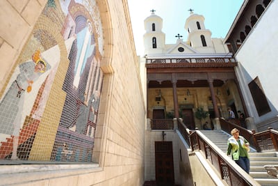 Xenia Nikolskaya found religious images and souvenirs all over Egypt's Coptic world. EPA