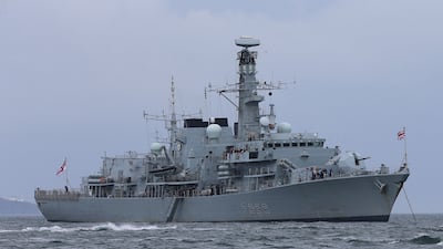‘HMS Northumberland’ in 2015. PA