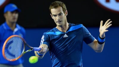 Andy Murray of Great Britain rallied past Vincent Millot of France in Round 2 at the Australian Open in Melbourne on Thursday. JOE CASTRO / EPA