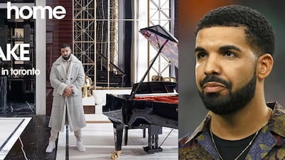 Drake's Toronto mansion is featured in this month's 'Architectural Digest'. AFP / Instagram