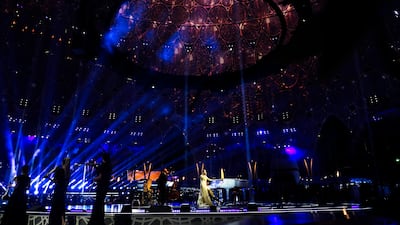 Singer Alicia Keys performs at Dubai Expo 2020 Dubai. AP