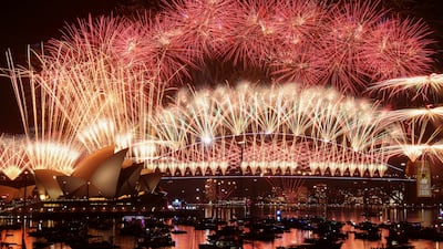 Fireworks explode over Sydney Harbour Bridge to mark the New Year in Sydney, Australia, January 1, 2026. REUTERS / Hollie Adams