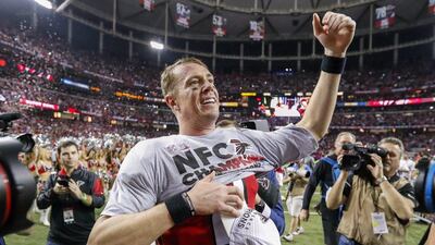Matt Ryan threw for 392 yards and four touchdowns with another score rushing as the Atlanta Falcons beat the Green Bay Packers to secure their place at Super Bowl LI. Erik Lesser / EPA