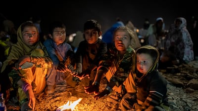 Afghan refugees at a camp near the border with Pakistan. Islamabad has told those living in the country illegally to leave or face deportation. AP