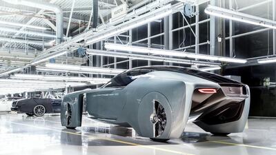 The Rolls-Royce Vision Next 100 concept car at Goodwood motor museum in England. Courtesy Rolls-Royce