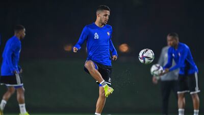 Ali Saleh during training.