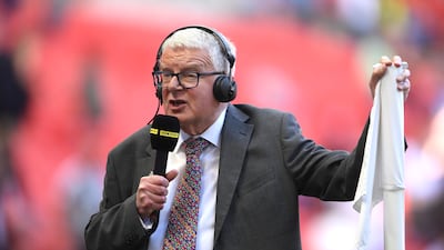 BBC football commentator John Motson has died at the age of 77. Getty Images