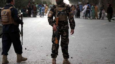 At least 21 people were killed in the attack on a guesthouse in a southern Afghan city. EPA.