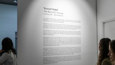 The selection of works, which date from 2016 to the present, includes 15 photographs and the regional debut of Nabil’s fourth video, also entitled 'The Beautiful Voyage'.