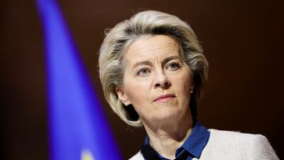 European Commission President Ursula von der Leyen after the summit in Versailles, France, on March 11. Reuters