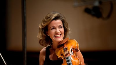 The German violinist Anne Sophie-Mutter says she seeks out challenging works as a way to keep her mind sharp and avoid being judgemental. Harald Hoffmann / Deutsch Grammophon