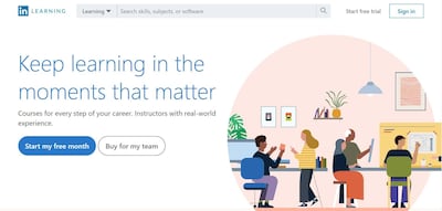 Leading experts globally are instructors on this e-learning platform. Courtesy: LinkedIn Learning