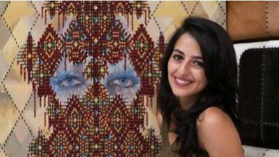 Abeer Seikaly with her winning creation, The Chandelier. Duncan Chard for the National
