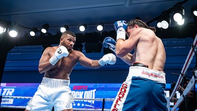 Badou Jack in action against Samuel Crossed.