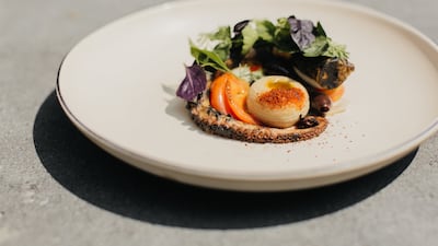 5. Pujol, Mexico City, Mexico. Seen here: octopus, habanero ink, ayocote and veracruzana sauce. Photo: Maureen M Evans