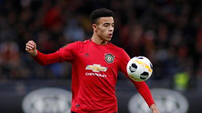 Manchester United's Mason Greenwood at the Astana Arena. Reuters