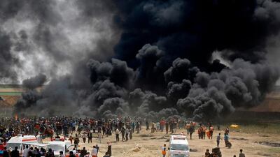 Palestinians in the occupied West Bank and Gaza have lived under brutal Israeli military rule for more than 50 years. Mohammed Abed / AFP