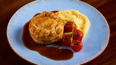 Cheese and onion pie at Roaring Rabbit.