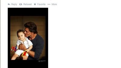 A screengrab of the tweet sent out by Shah Rukh Khan.