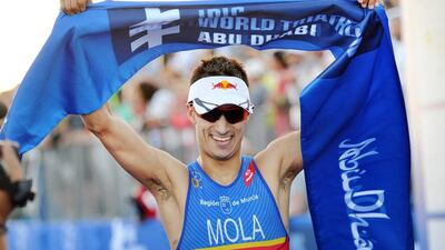 Mario Mola won the 2015 Abu Dhabi Triathlon. Photo Courtesy / World Triathlon Abu Dhabi