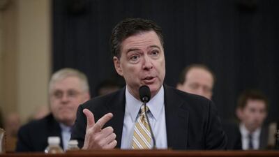 FBI director James Comey testifies on Capitol Hill in Washington on March 20, 2017, where he told the house intelligence committee there was no evidence that President Trump's phone was being tapped by the Obama administration. J Scott Applewhite/AP Photo