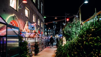 Christmas trees for sale on a sidewalk in New York, U.S. New York City had its credit rating cut by Fitch Ratings because of the impact the coronavirus pandemic is having on the city's economy. Bloomberg