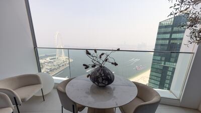 The balcony and view