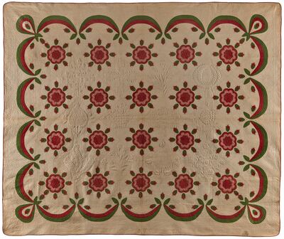 The Whig Rose and Swag Border Quilt. AP