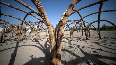 As part of the Sabla Project, a building was constructed using date palm materials near the Al Ain National Museum. The project featured at a UN conference in Cancun, Mexico. Christopher Pike / The National