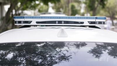 A 10-eye camera installed on a Dubai Police Patrol car.