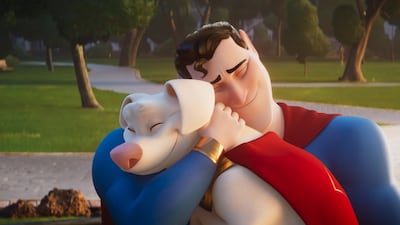 Superman, who is voiced by John Krasinski, tries to woo Lois Lane (Olivia Wilde) and makes Krypto feel left out in the process.