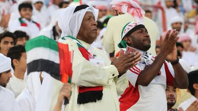 The UAE faithful showed up in numbers at Mohammed bin Zayed Stadium in Abu Dhabi on Thursday. Adel Al Naimi / Al Ittihad