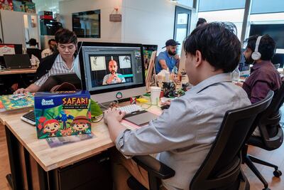 The EdTech company is based in Hub71, the start-up incubator located within the Abu Dhabi Global Financial Market, the financial free zone on Maryah Island. Photo: Victor Besa /The National