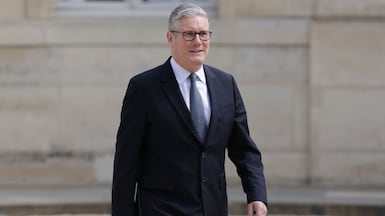 Britain's Prime Minister Keir Starmer on Friday. Photo by Ludovic MARIN / AFP