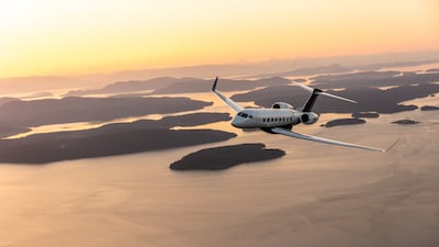 The Gulfstream G650 can fly for 14 hours, reaching speeds of up to 1,133 kilometres per hour. Photo: Flexjet