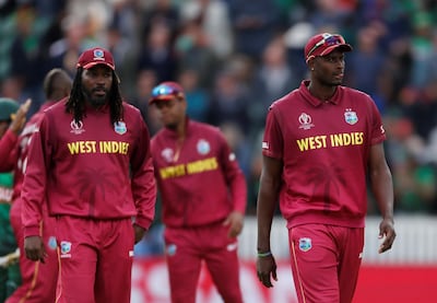 West Indies captain Jason Holder, right, was all praise for Carlos Brathwaite's work ethic. Paul Childs / Reuters
