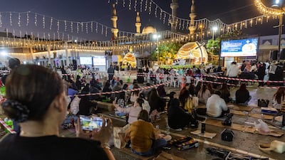 Christmas devotions are very popular and the faithful arrive to take their seats from early in the day