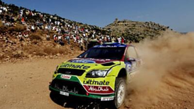 Sheikh Khalid al Qassimi finished a career-high sixth in the Acropolis Rally.