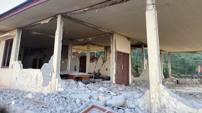 Parts of buildings collapsed when the quake struck eastern Indonesia. Reuters