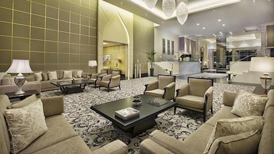 The living room in Waldorf Astoria Royal Suite. Courtesy Waldorf Astoria Dubai