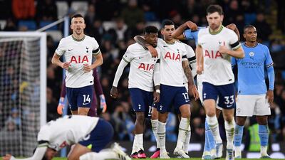 Ben Davies – 5 The 29-year-old gave away several fouls and allowed Mahrez to get his shot off in the box as City took the lead. He put in some good crosses but wasn’t at his best. AFP