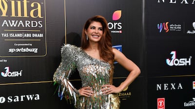 Fernandez on the green carpet ahead of the 22nd edition of the International Indian Film Academy Awards in Abu Dhabi in June 2022. AFP