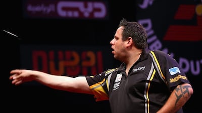 Adrian Lewis in action during his semi-final against Michael van Gerwen. Francois Nel / Getty